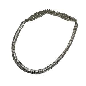 Double layer Fake Diamond stretch bracelet